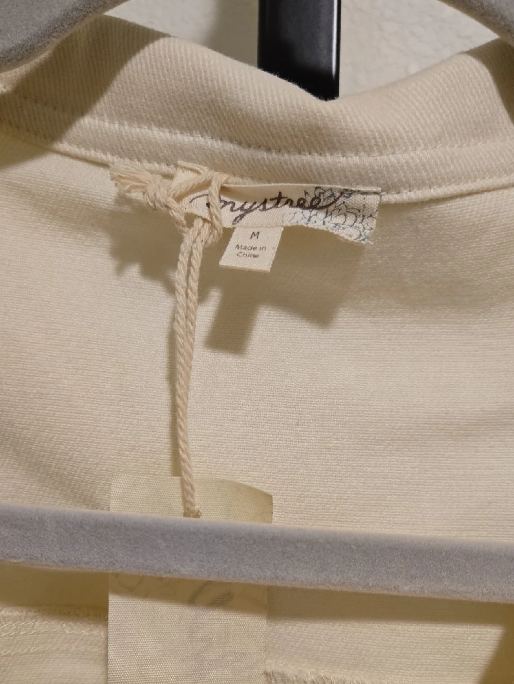 Mystree Crocheted Denim Jacket NWT
